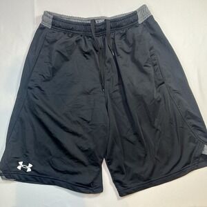 UNDER ARMOUR Shorts Mens Medium Loose Black Basketball Jersey Pockets‎ Pull On